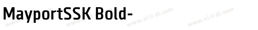 MayportSSK Bold字体转换